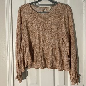 Lazy Sundays Orange Flowered Blouse